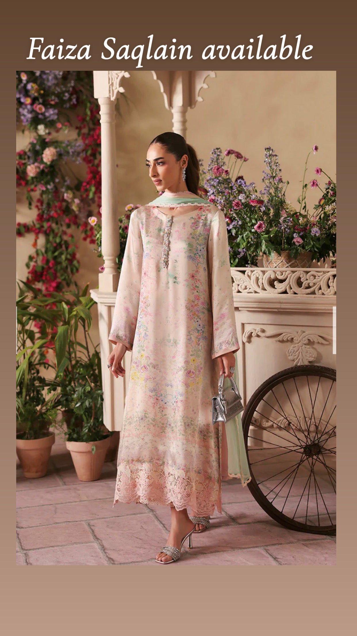 Faiza Saqlain silk suit