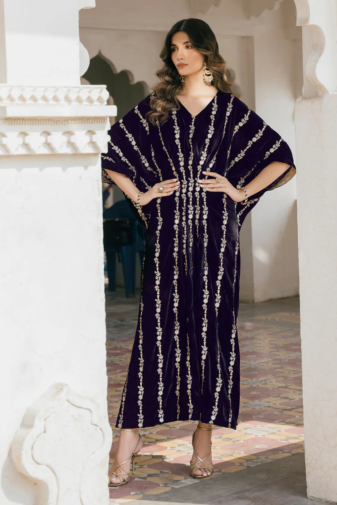 Kaftan velvet one size