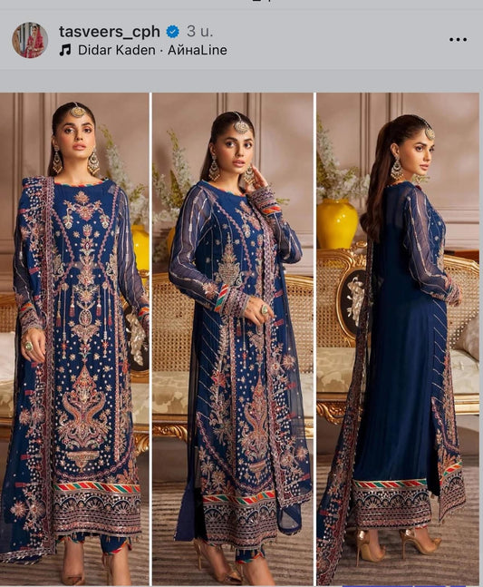 Navy blue 3 piece suit