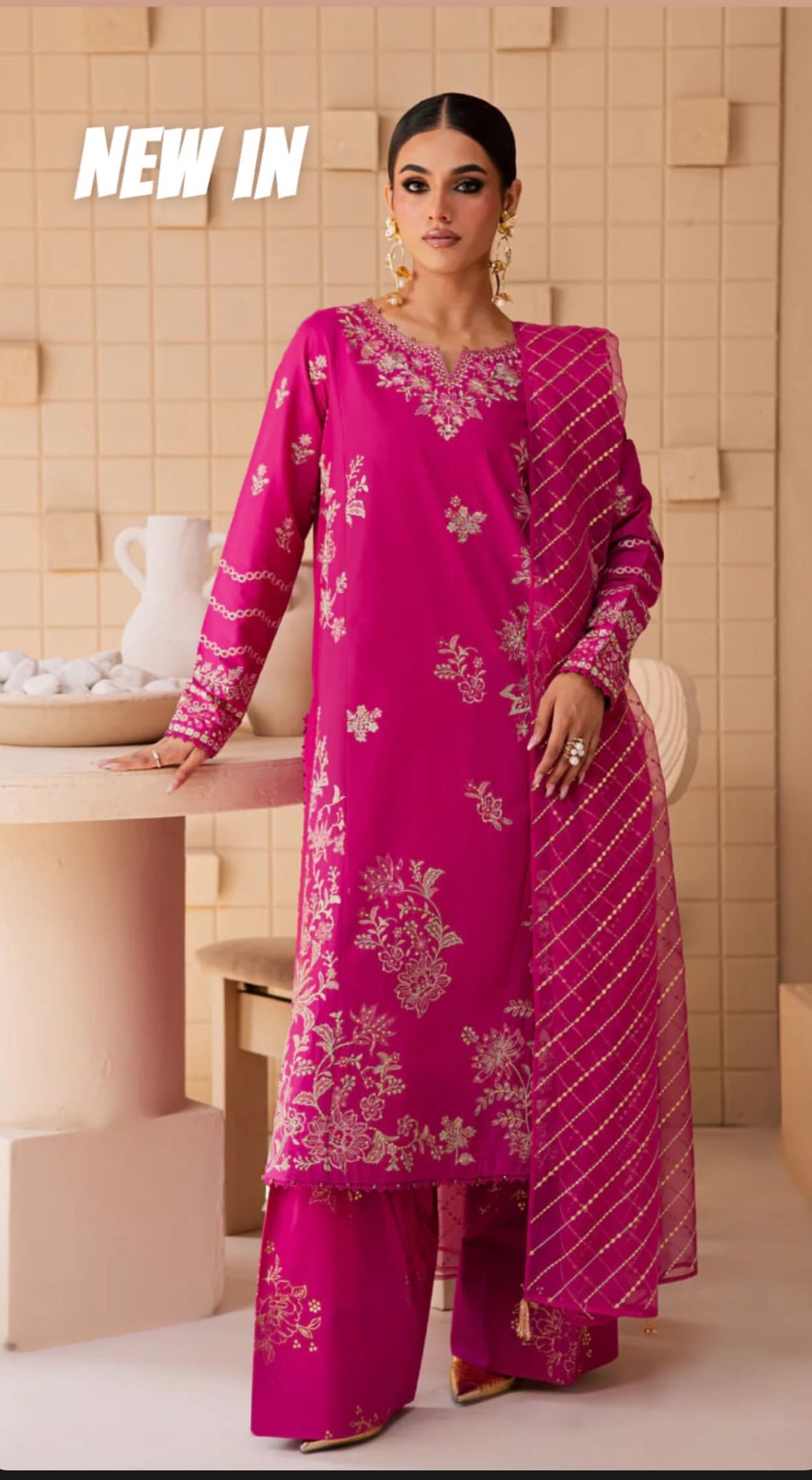 Shocking pink 3 piece