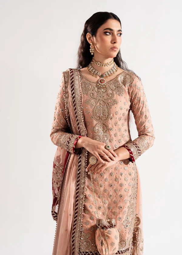 Tea pink sharara set