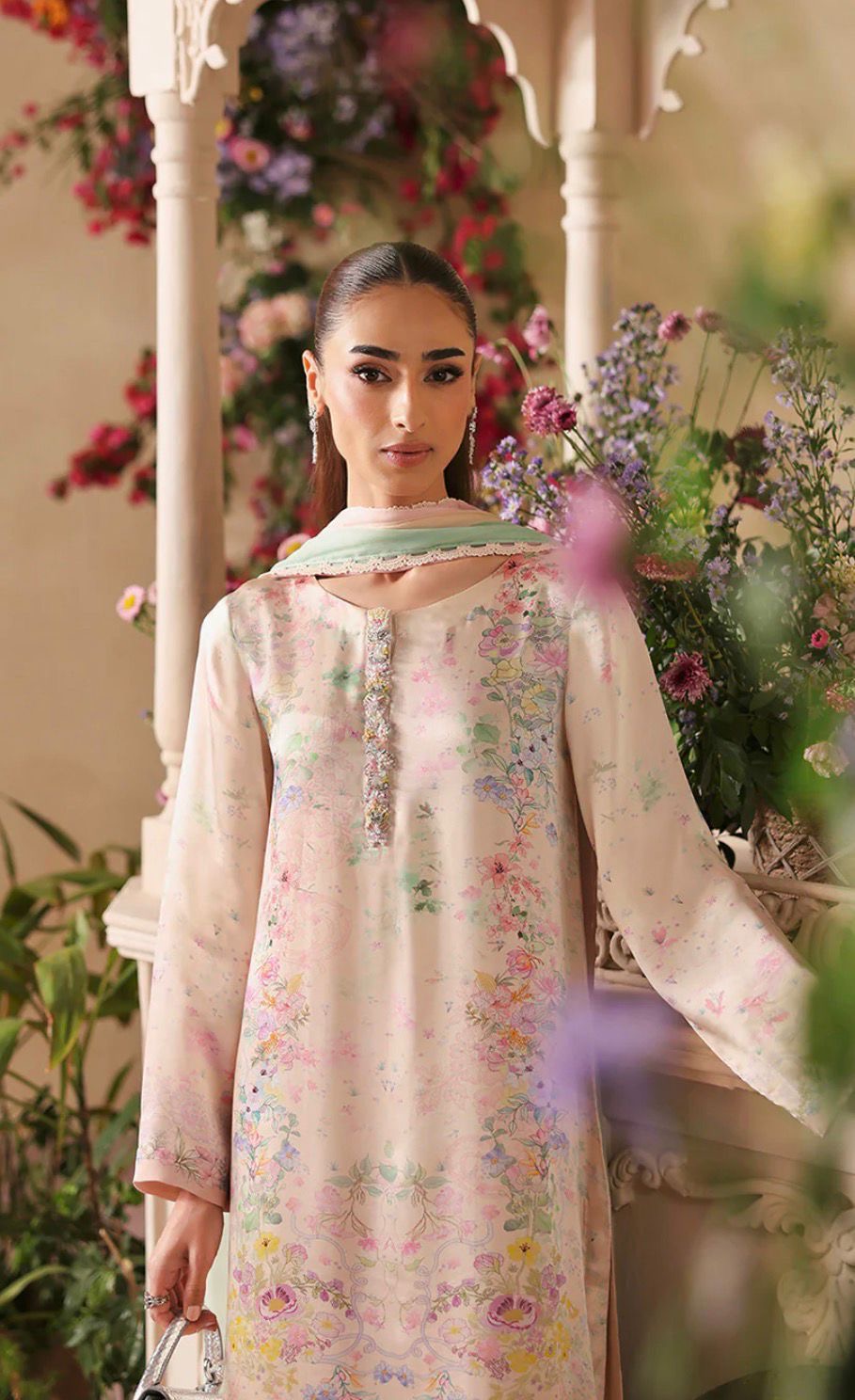 Faiza Saqlain silk suit