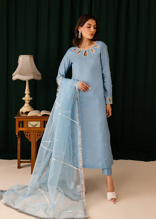 Sky blue suit