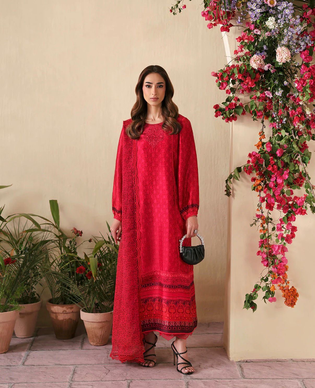Faiza Saqlain silk suit