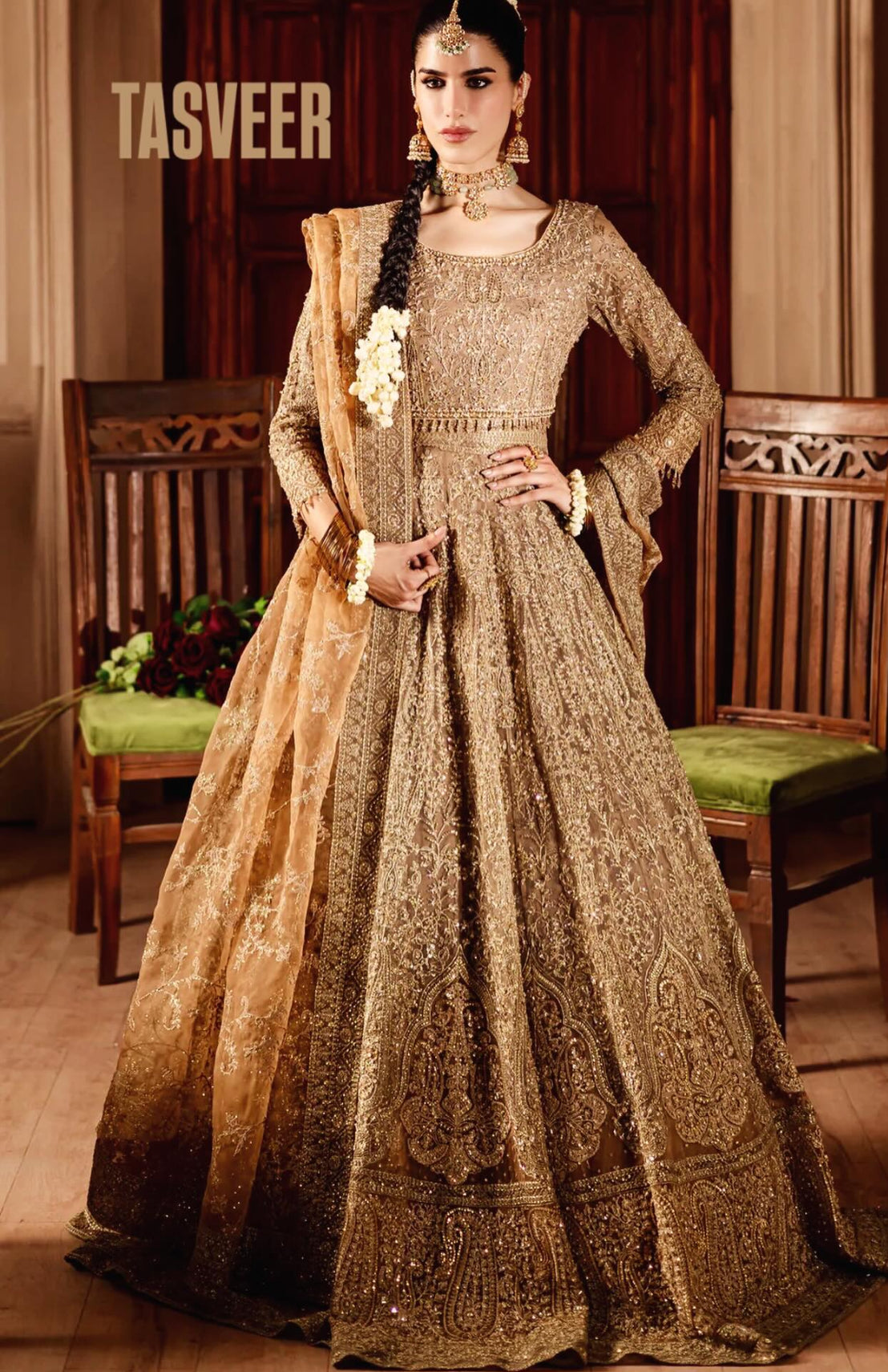 Bridal lehnga Gold