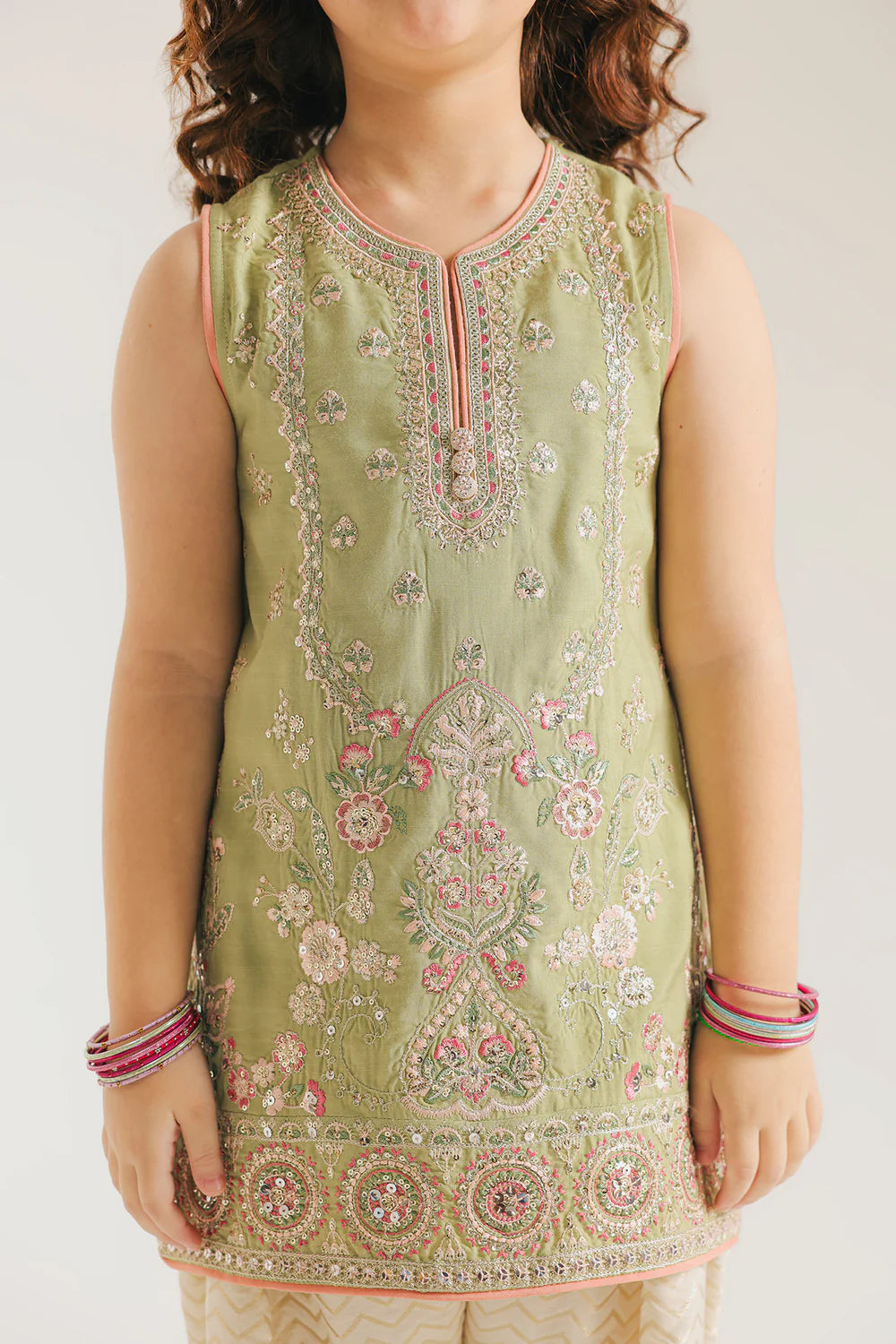 Kids 2 piece green suit