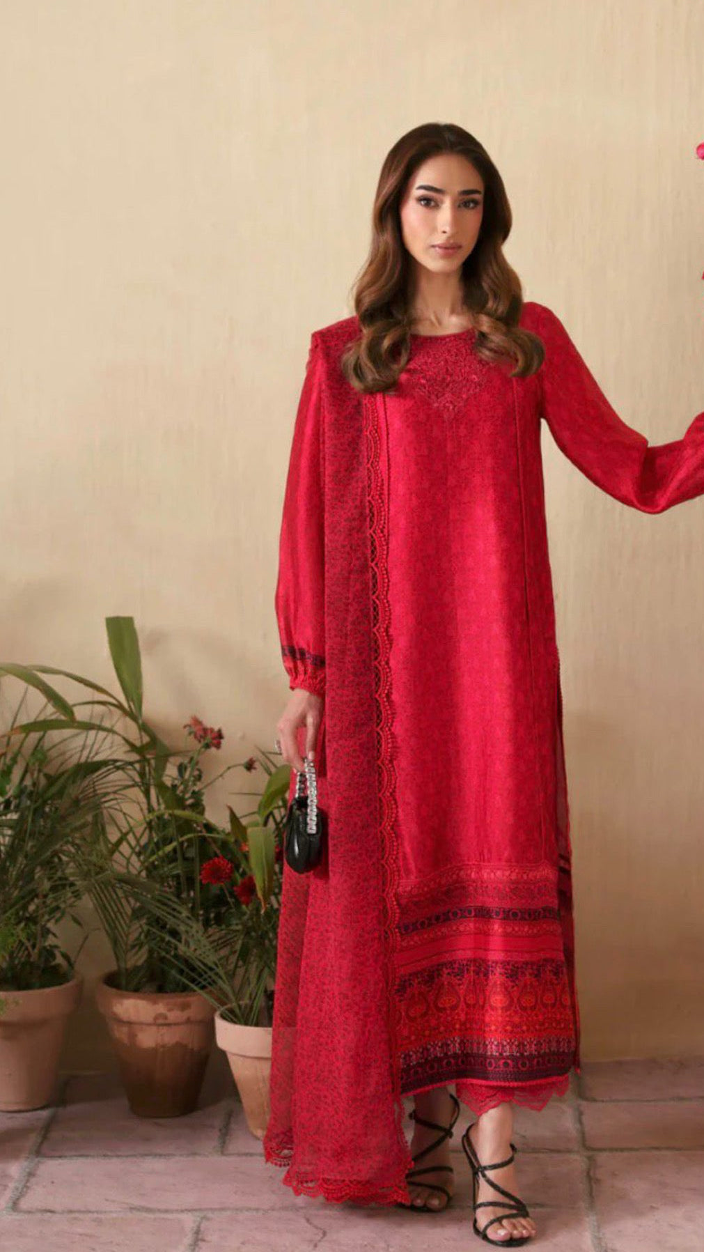 Faiza Saqlain silk suit