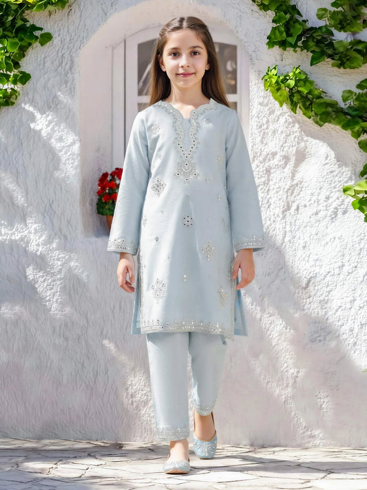 Teens lawn suit