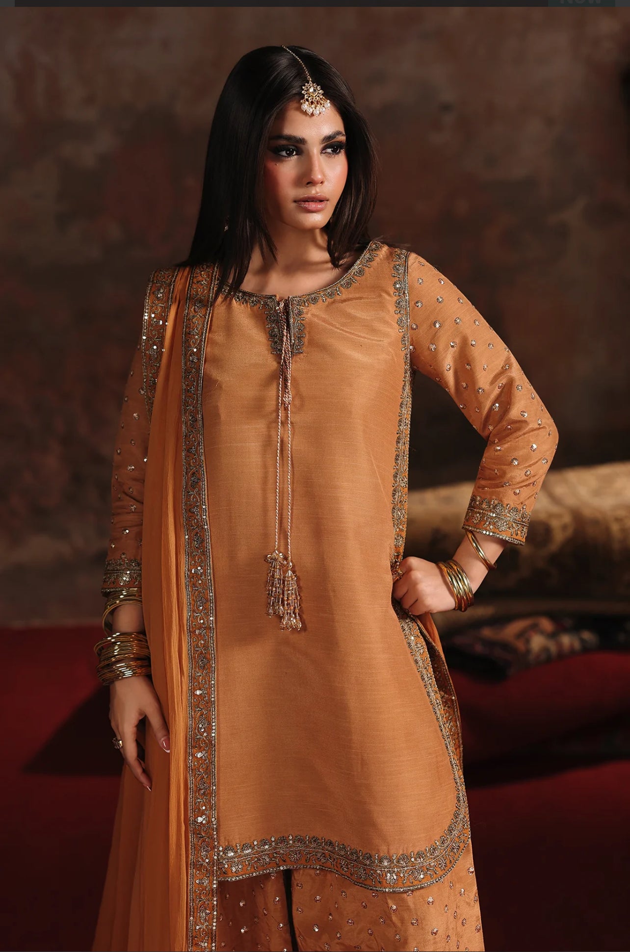 Rust Orange Farshi suit