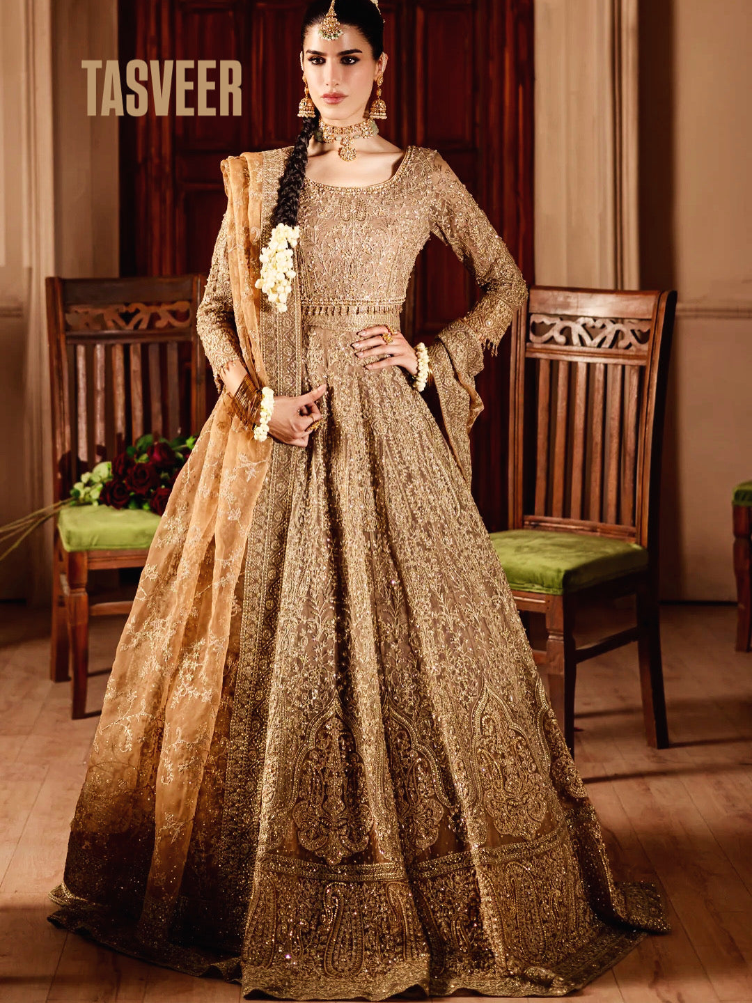 Bridal lehnga Gold