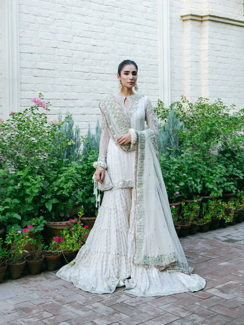 Off white sharara designer