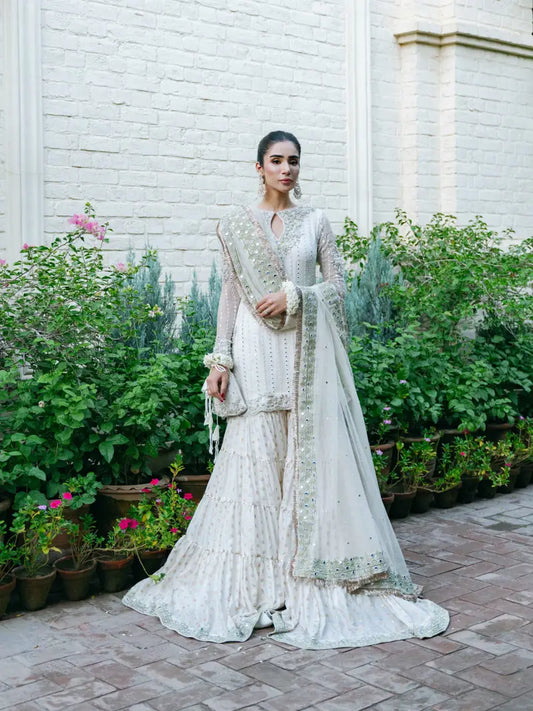 Off white sharara designer