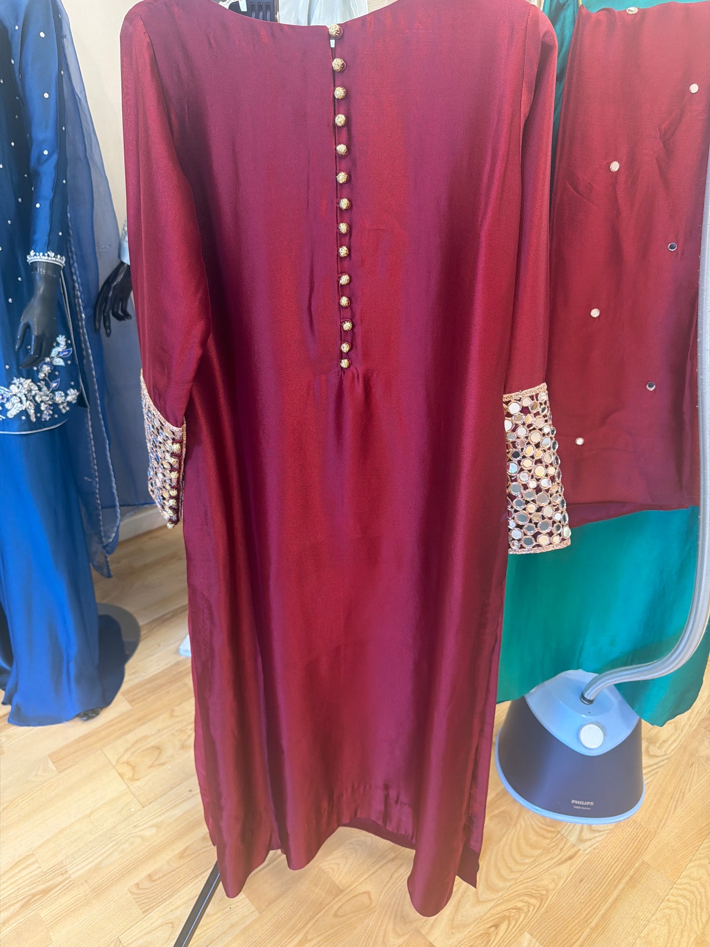 3 piece silk suit