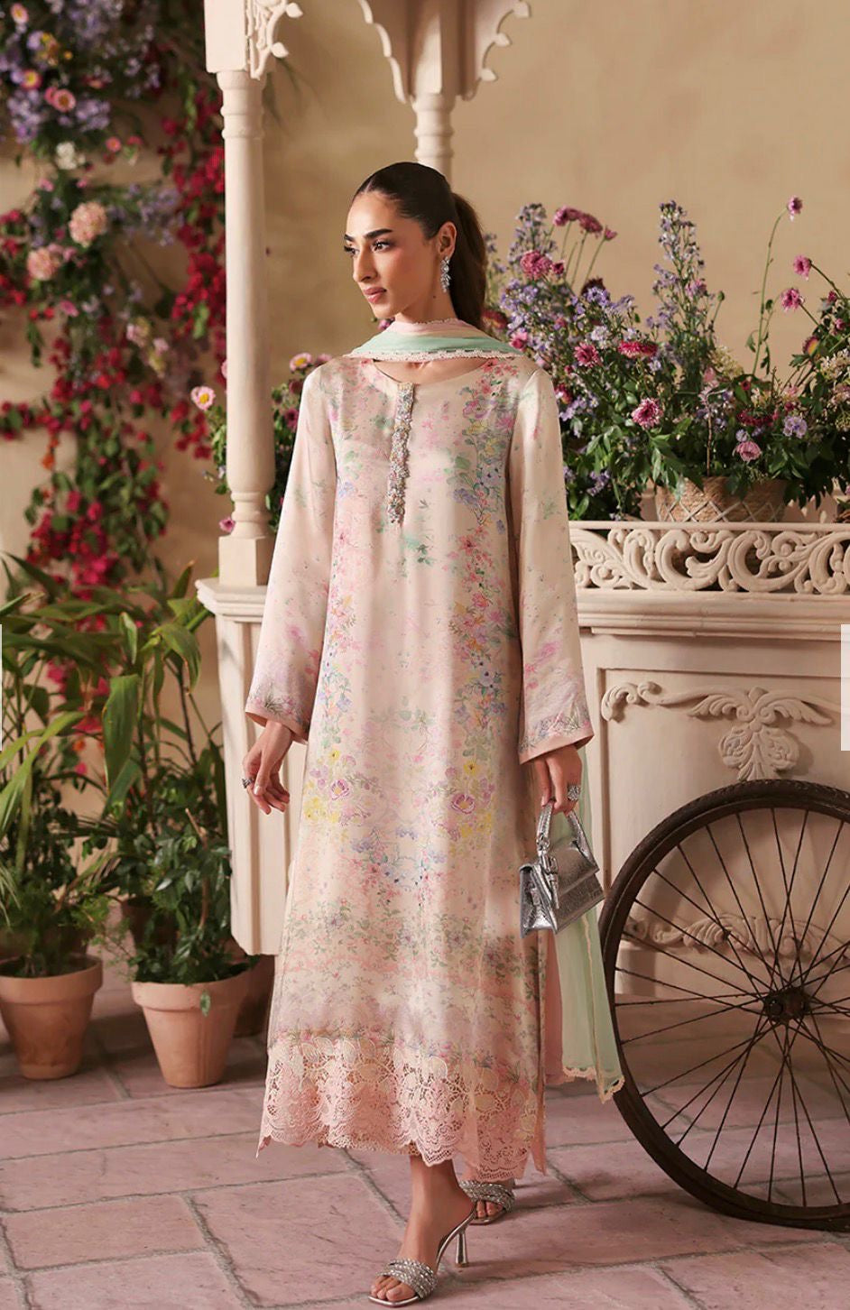 Faiza Saqlain silk suit