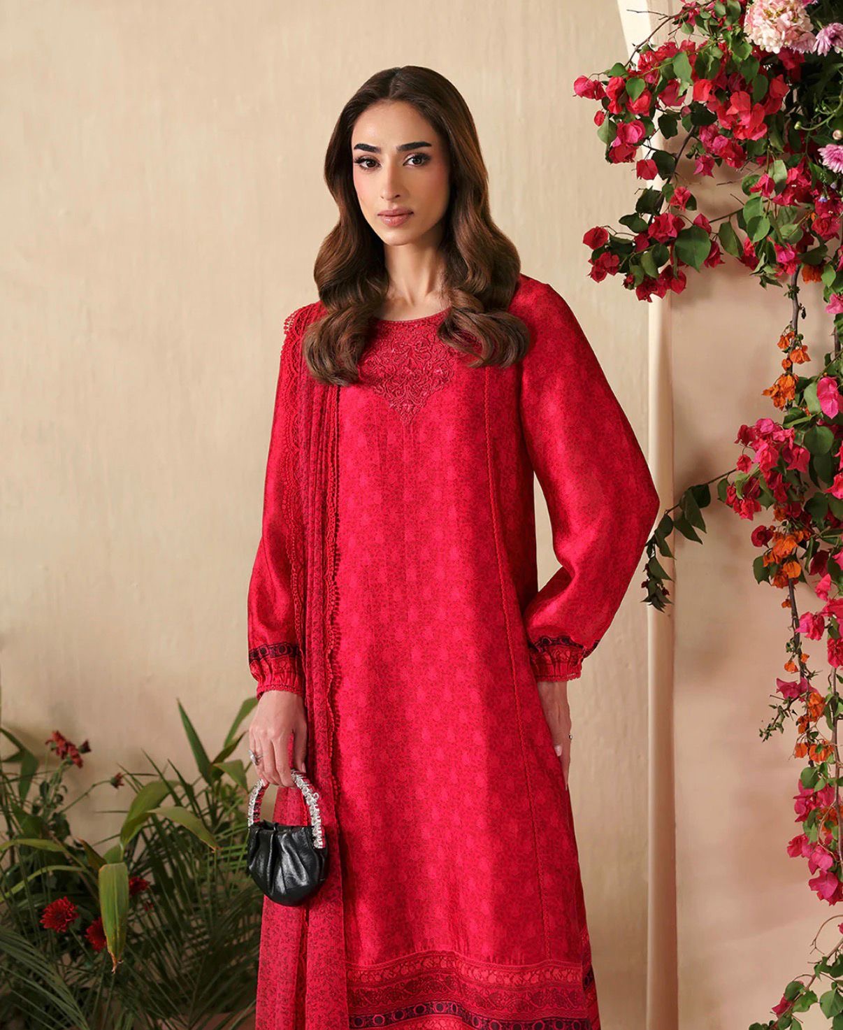 Faiza Saqlain silk suit