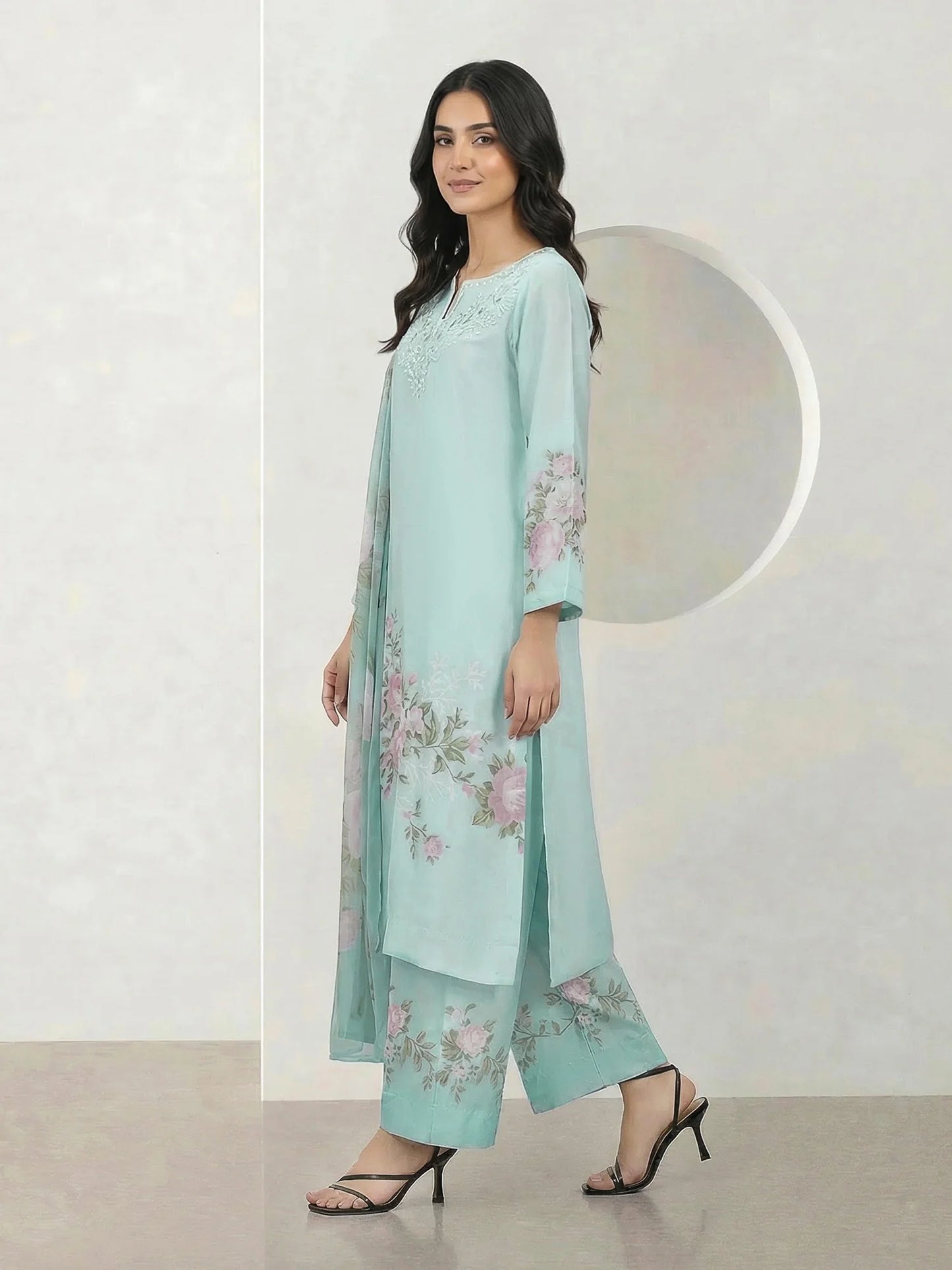 Silk 3 piece suit