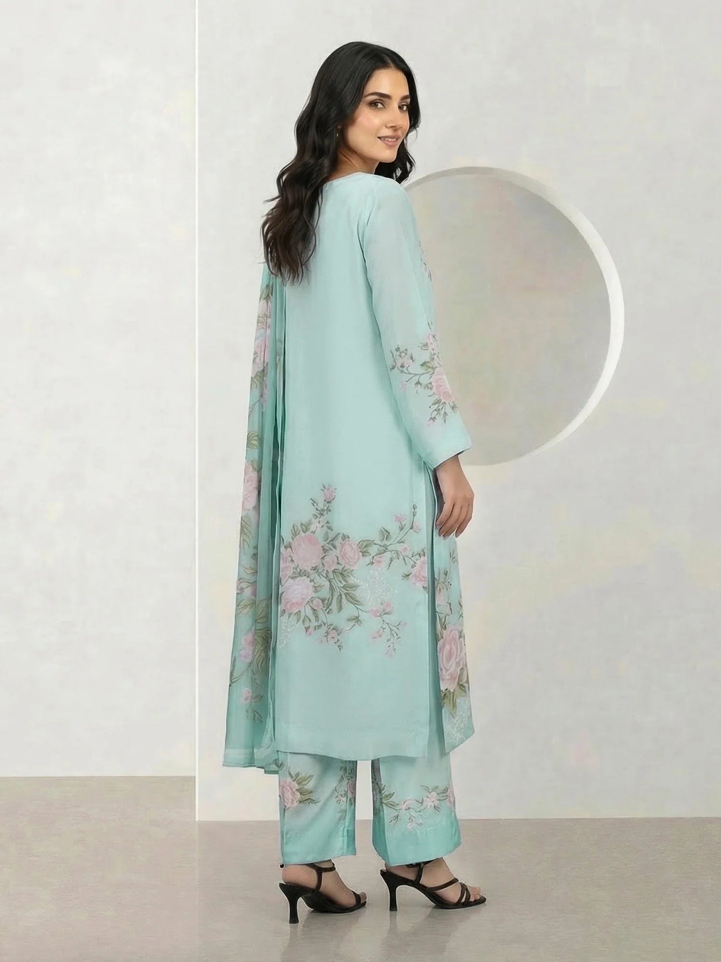 Silk 3 piece suit