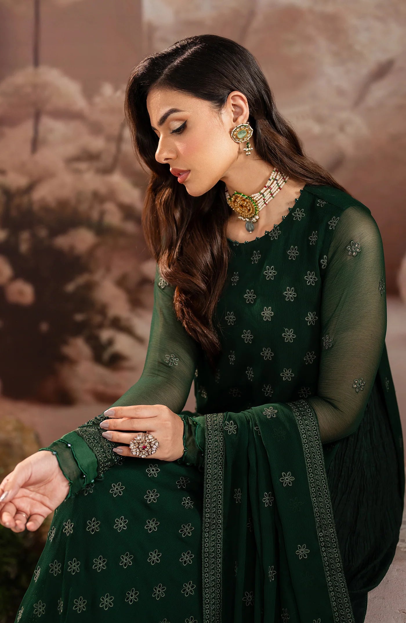 Bottle green 3 piece