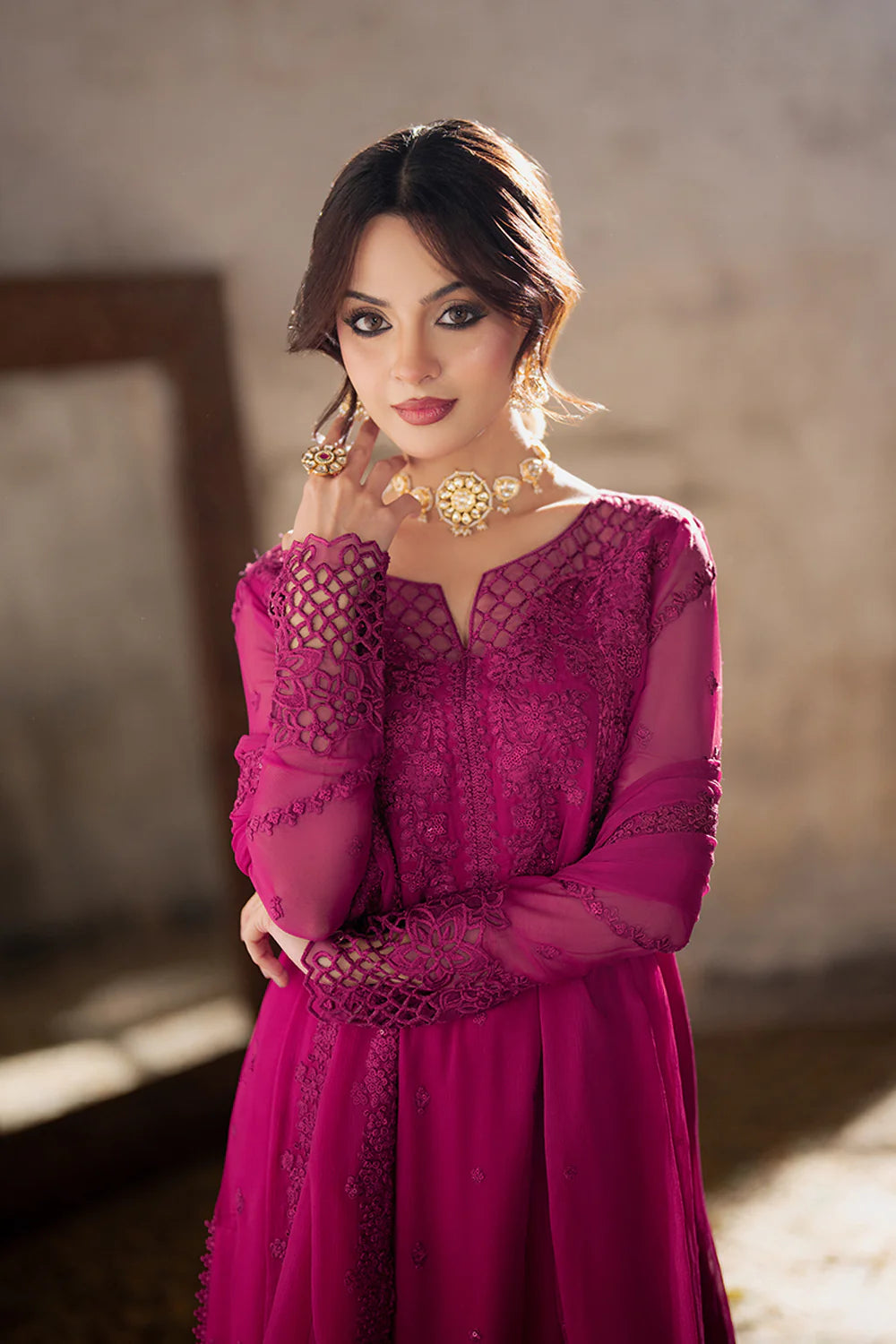 Pink chiffon