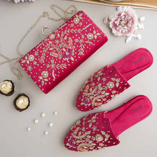 Pink shoes & bag