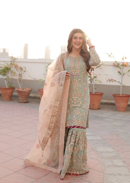 Sharara in sea green