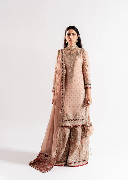 Tea pink sharara set